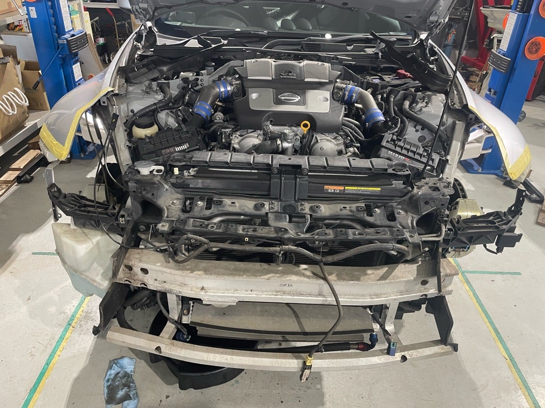 Z34 フェアレディZ アルミラジエーター装着とメンテナンス