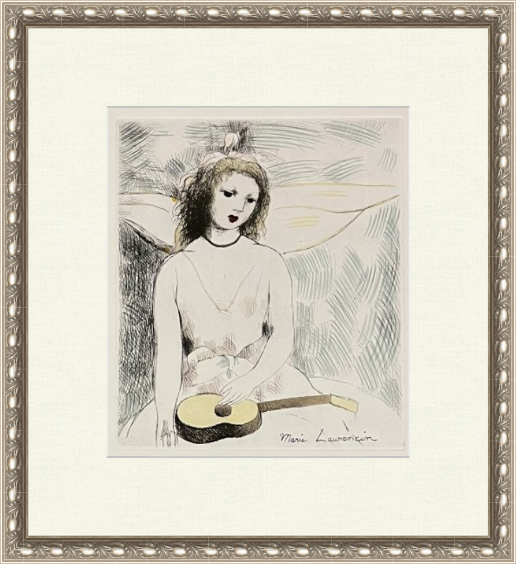 マリー・ローランサン「ギターを持つ少女」のご紹介です♪ | あぐすの