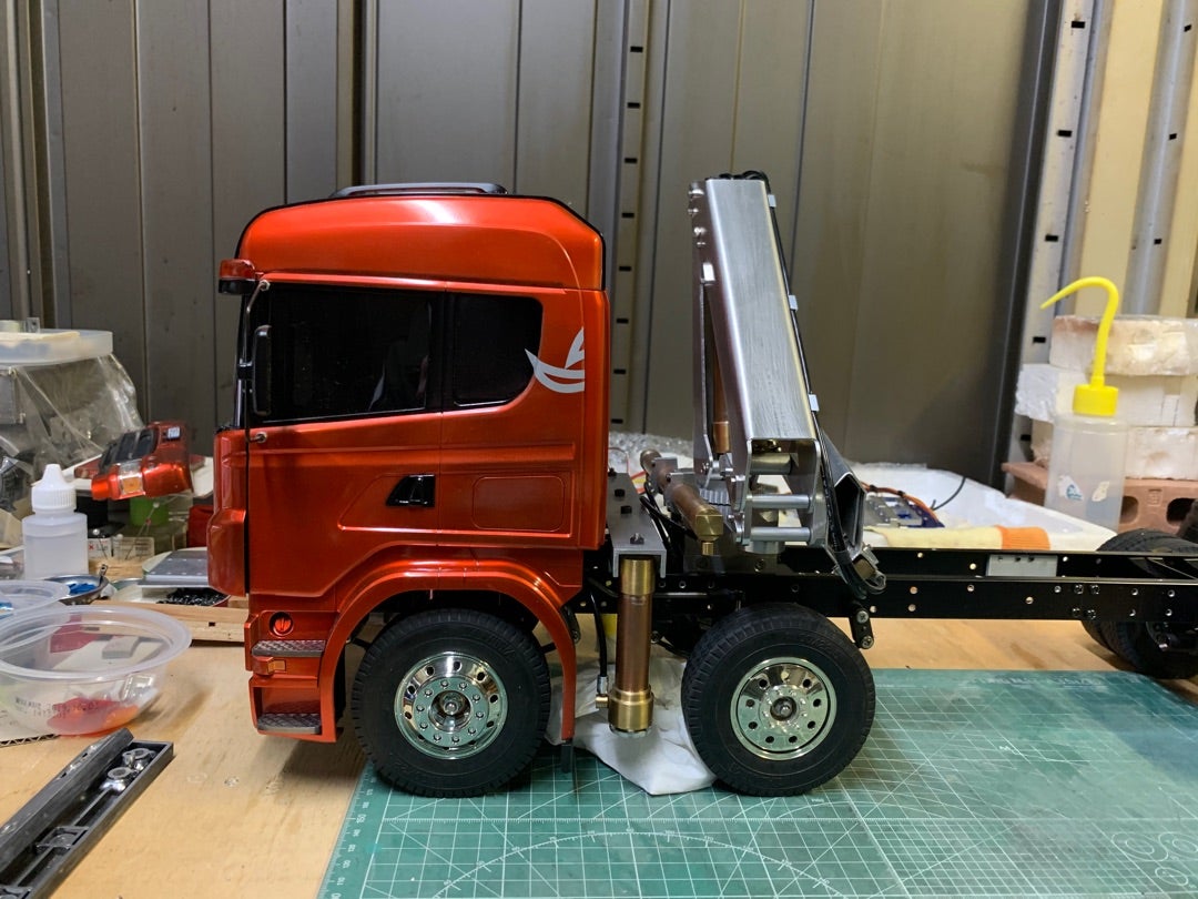 ムネトラ 角目キャンター デコトラ ラジコン 即購入ダメ 1/14 2トン