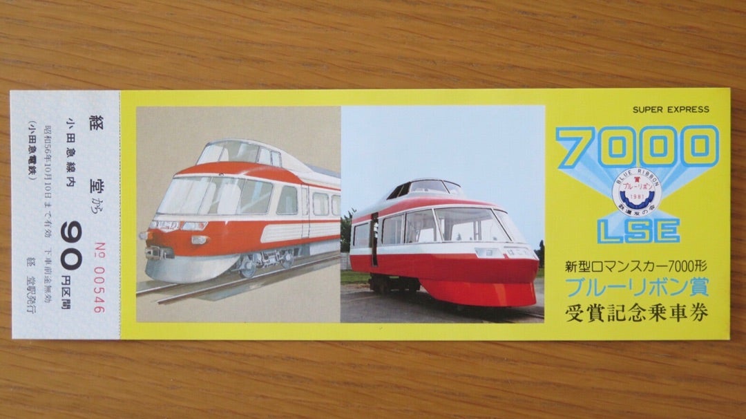 ブルーリボン賞歴代受賞記念乗車券 ブルーリボン賞歴代受賞記念乗車券