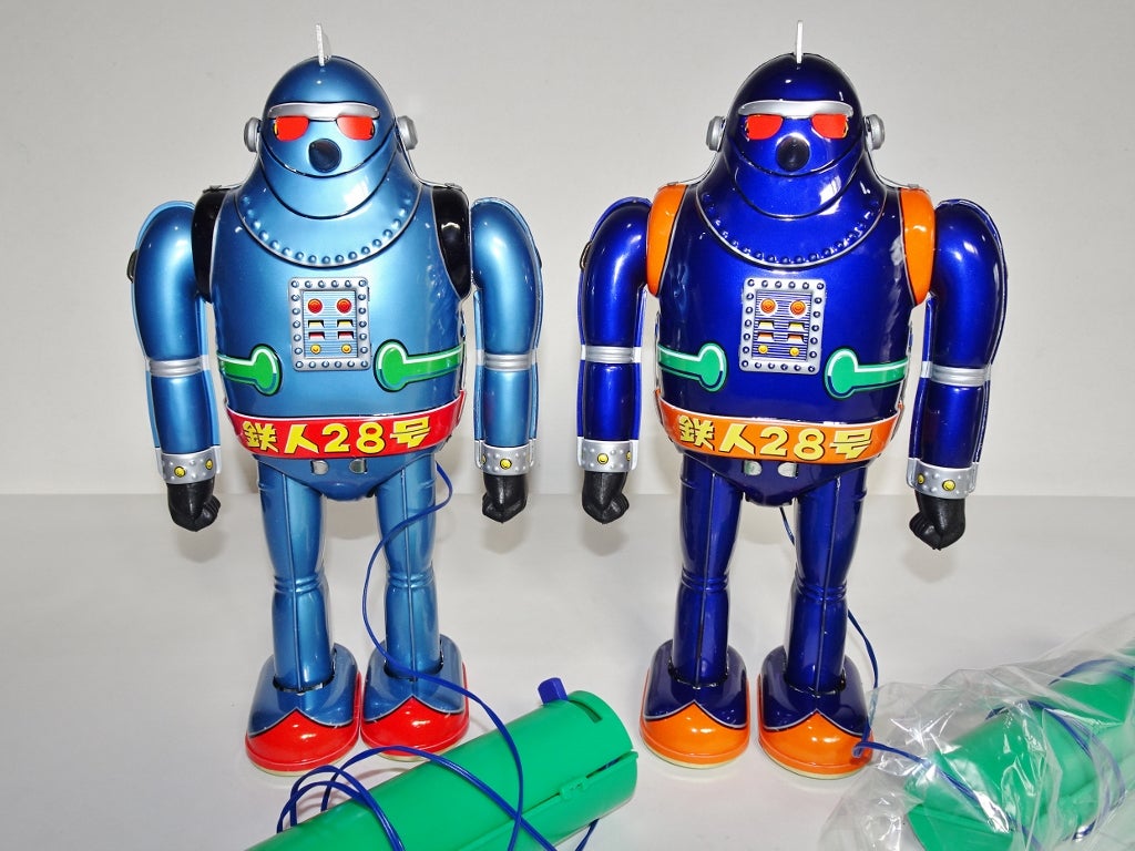鉄人28号 大阪ブリキ玩具資料館 ブルーメタリック 鉄人28号 大阪