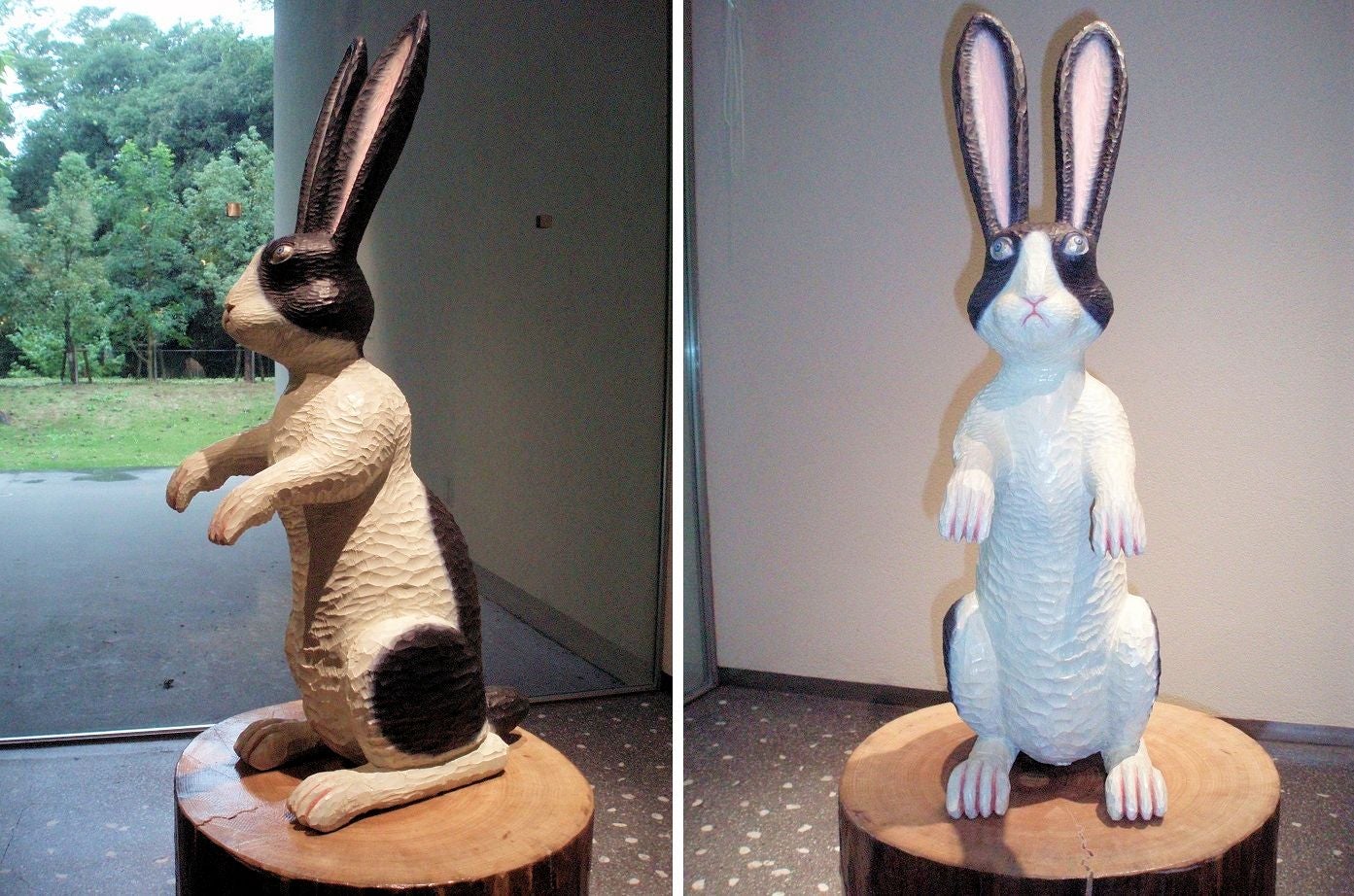 豊橋市美術博物館にウサギの彫刻！ | だいふくの気まぐれ紀行