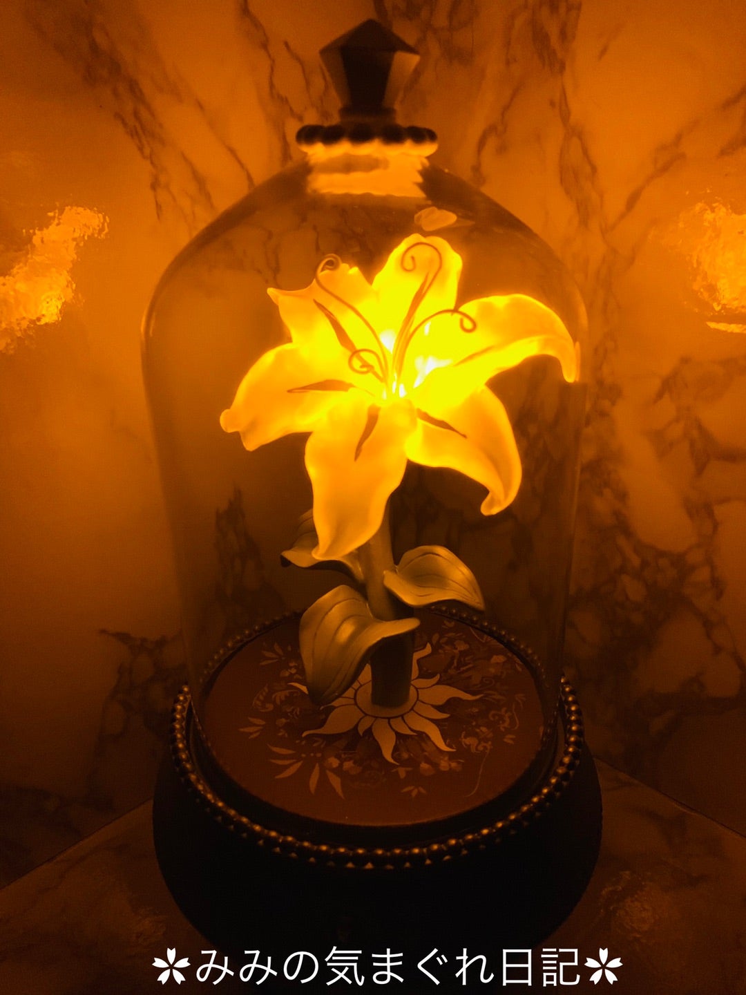 ラプンツェル LEDライト 10周年 ディズニーストア トップ 魔法の花