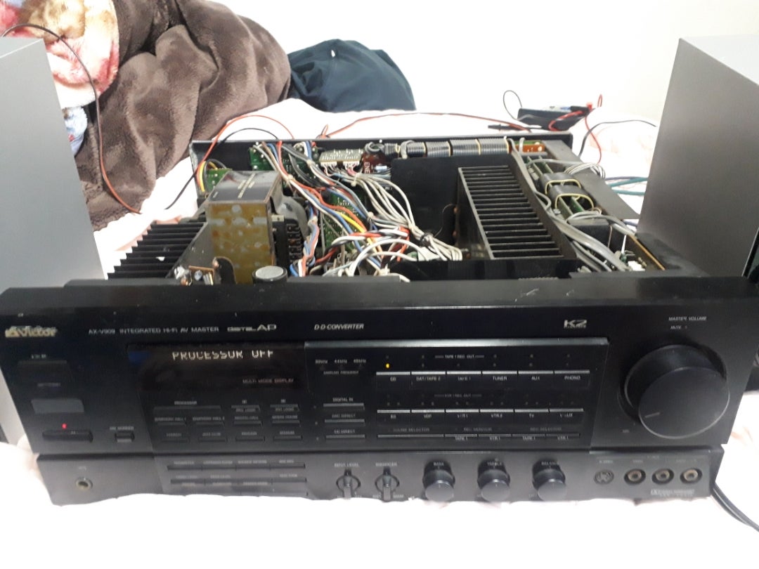 Victor AX-V909 K2interface内蔵アンプ修理 | あしべの備忘録