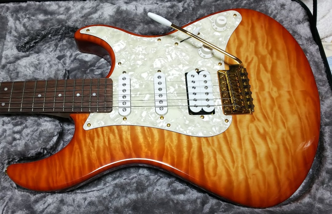 虎目ネック個体】YAMAHA パシフィカ PAC312H 【電装系新品交換】 虎目