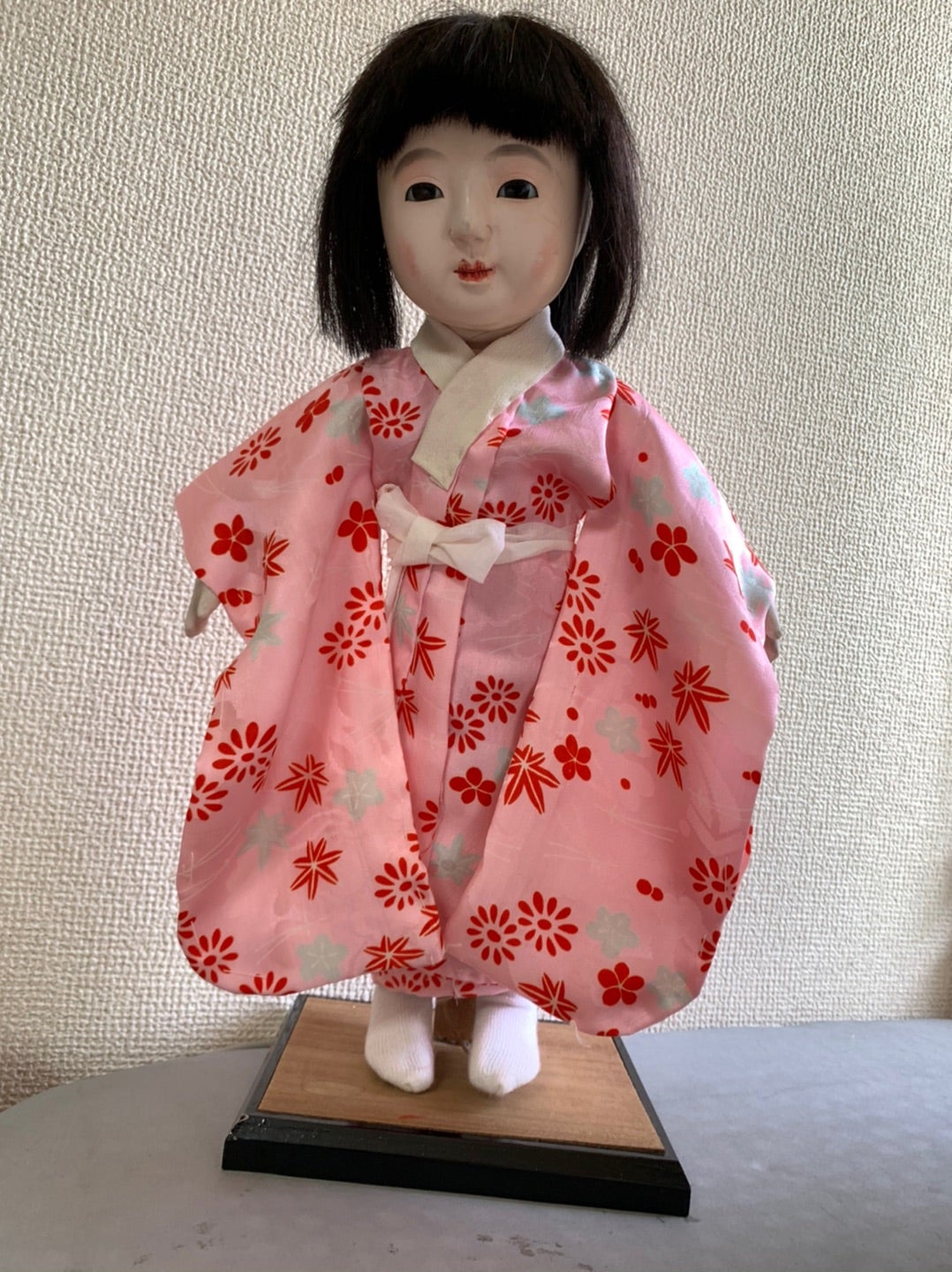 静] 市松人形 12号サイズの着物と長襦袢のセット [静] 市松人形 10号