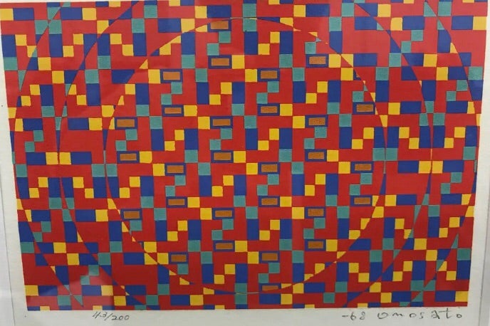 ☆オノサト・トシノブ シルクスクリーン 「Silk-87」1977 絵画