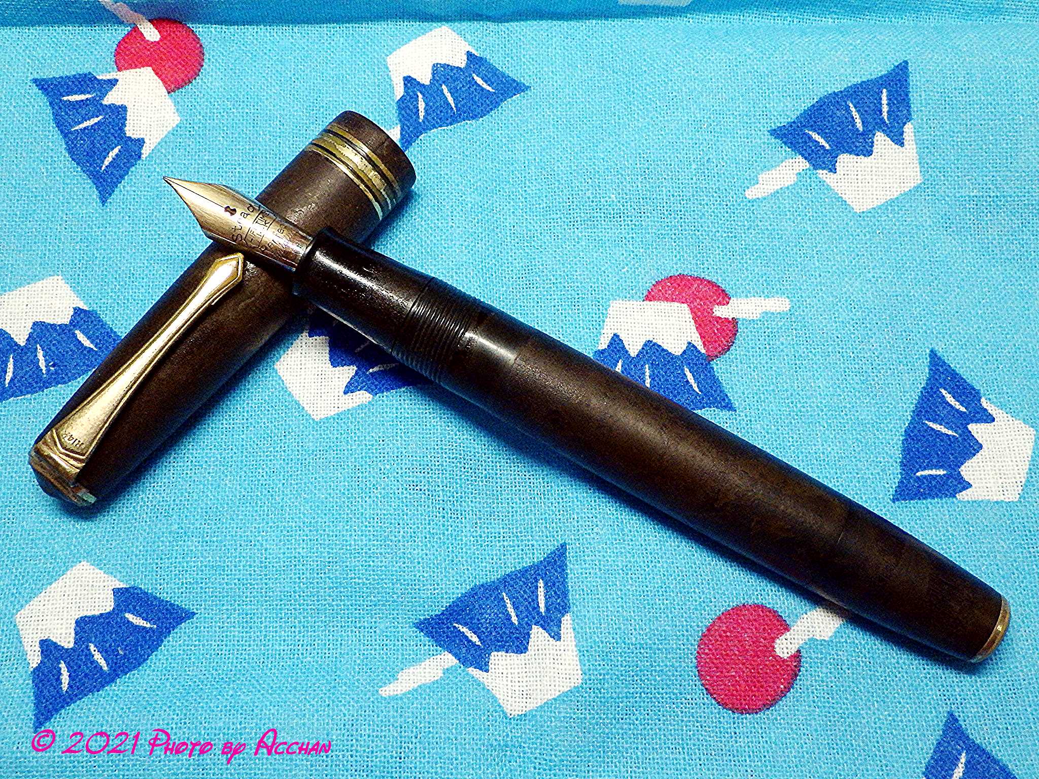 デッドストック Platinum インク止め 万年筆 14K ヴィンテージ デッド