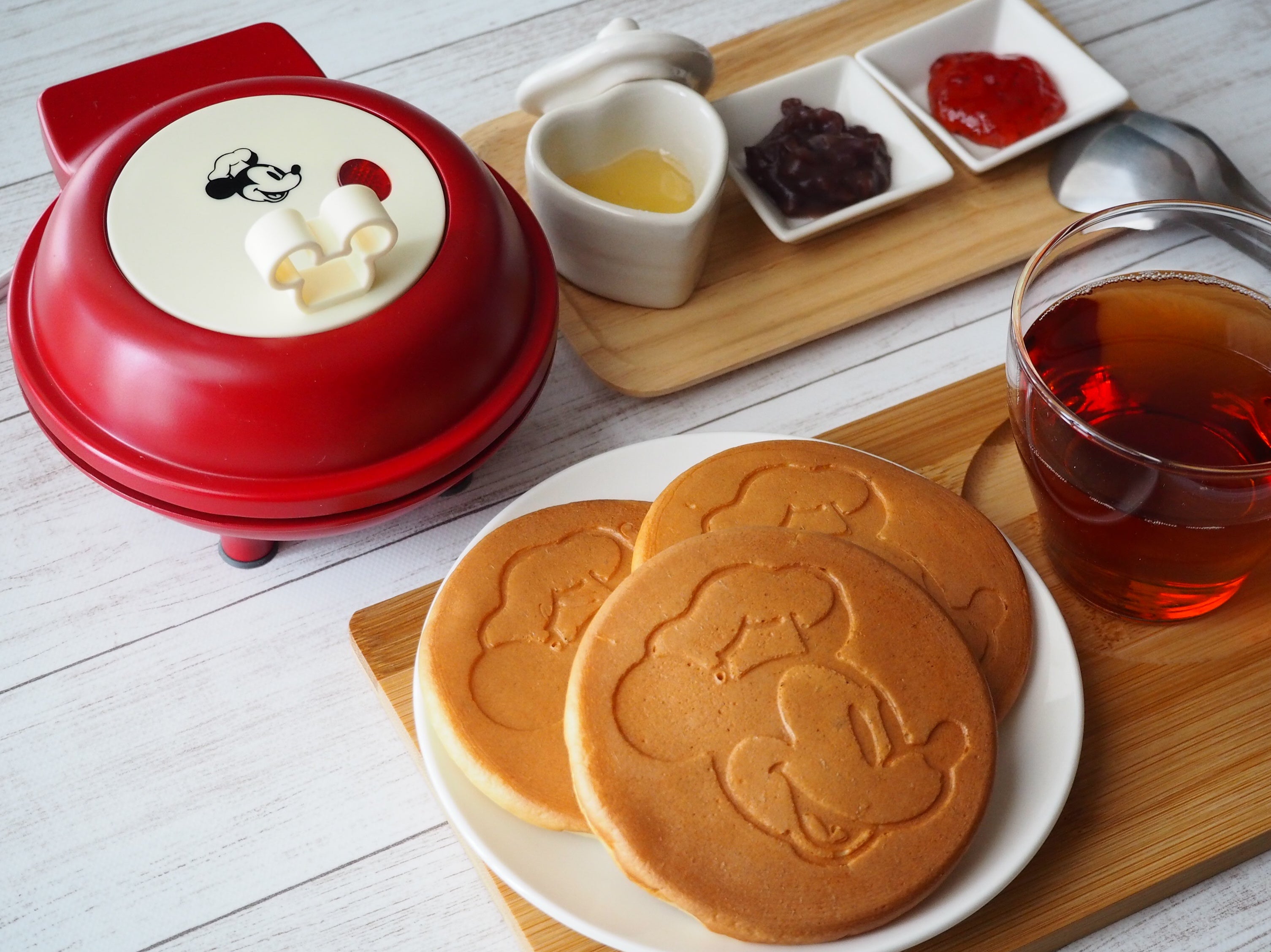 ミッキーの焼き目が可愛い♪】Francfranc ミニパンケーキメーカー