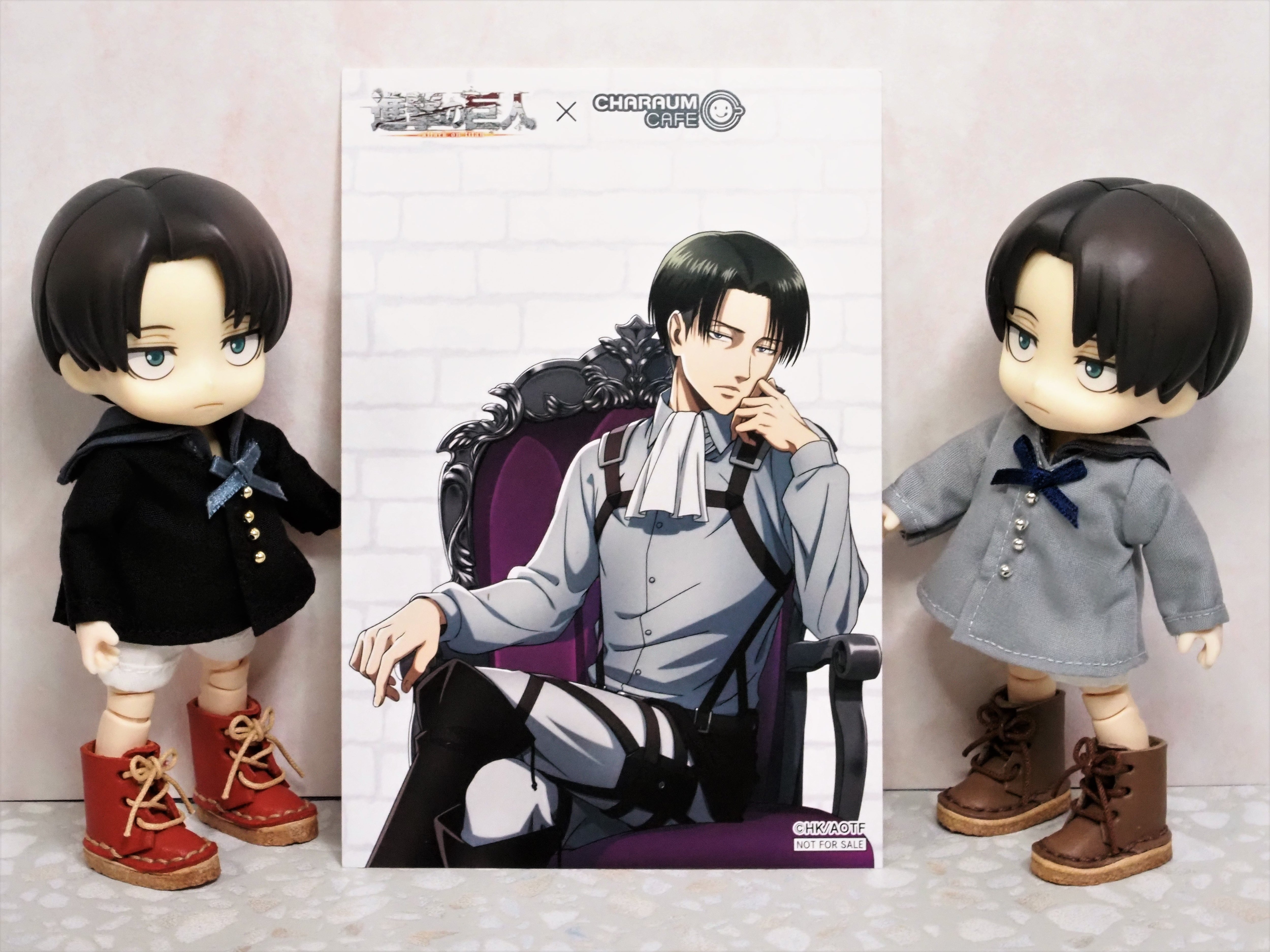 進撃の巨人 キャラウムカフェ リヴァイ 等身大パネル パネル 受注生産