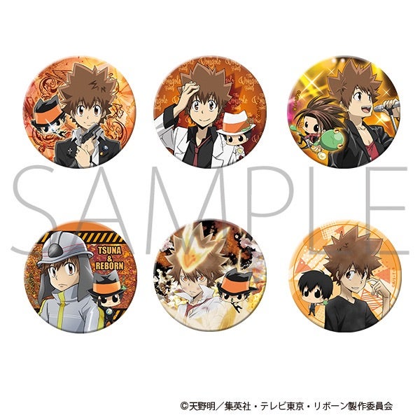 家庭教師ヒットマンREBORN ツナ 沢田綱吉 缶バッジ 家庭教師ヒットマン