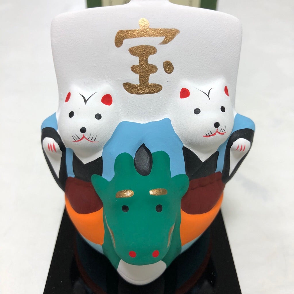 初辰猫 中サイズペア 左右対称 住吉大社 貴重な招き猫です 郷土玩具