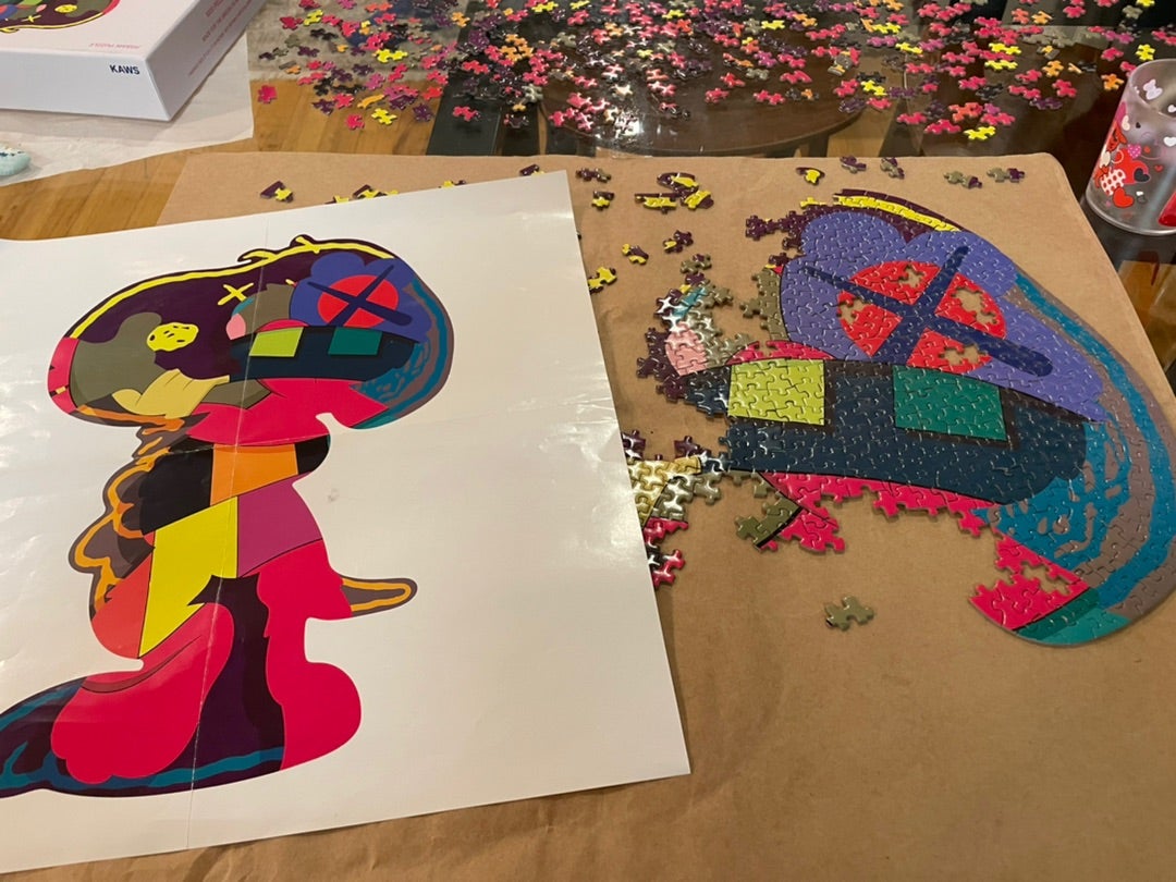 KAWSパズル 2種セット 新品未開封 KAWS スヌーピージグソーパズル 2個