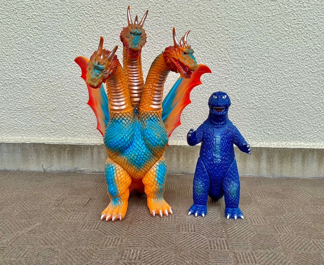 ブルマァク キングギドラ ブルー 2023/ゴジラ/ソフビ 開封 ブルマァク