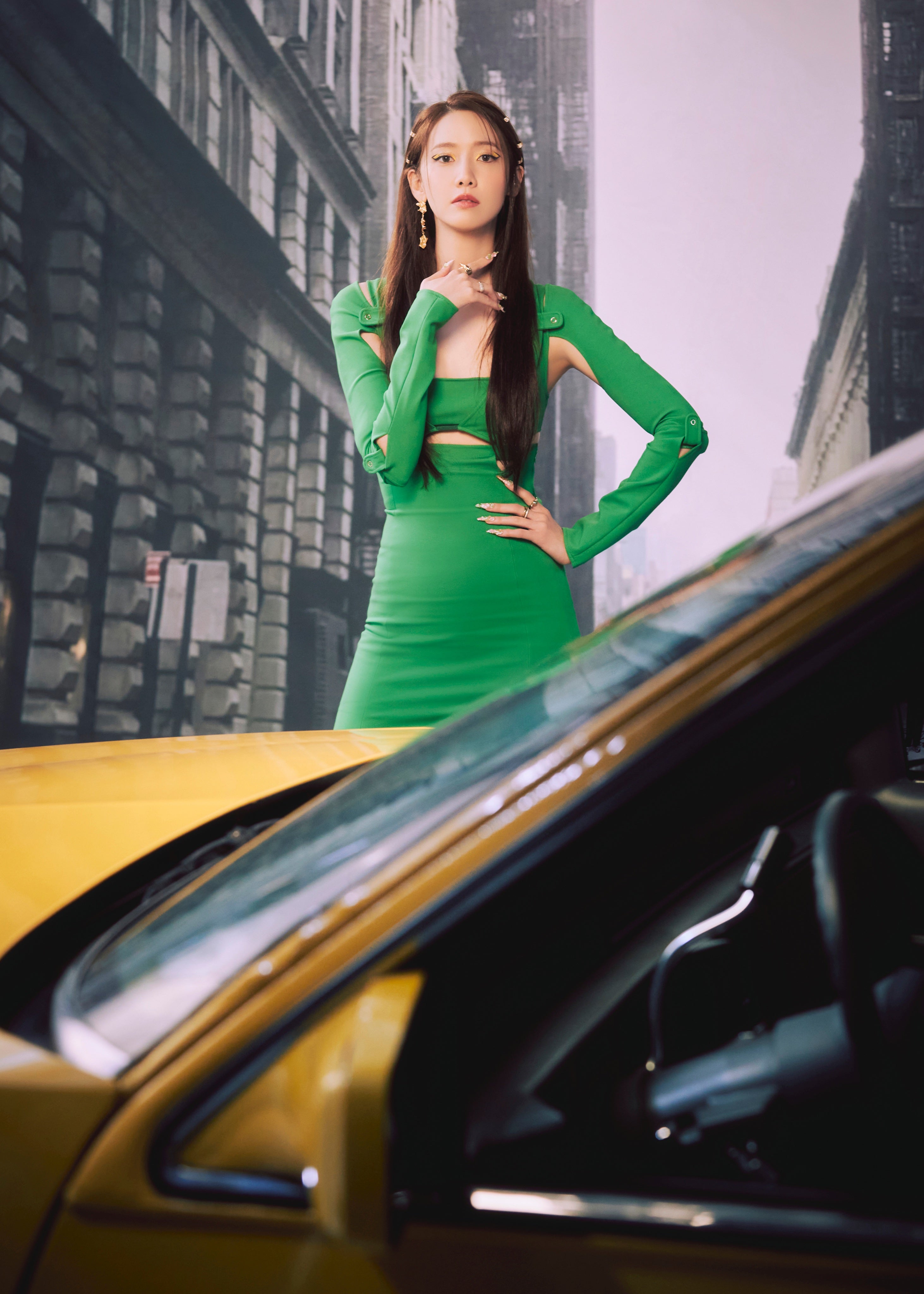 少女時代 ユナ 【等身大】布製タペストリー 長さ1.64m レア商品