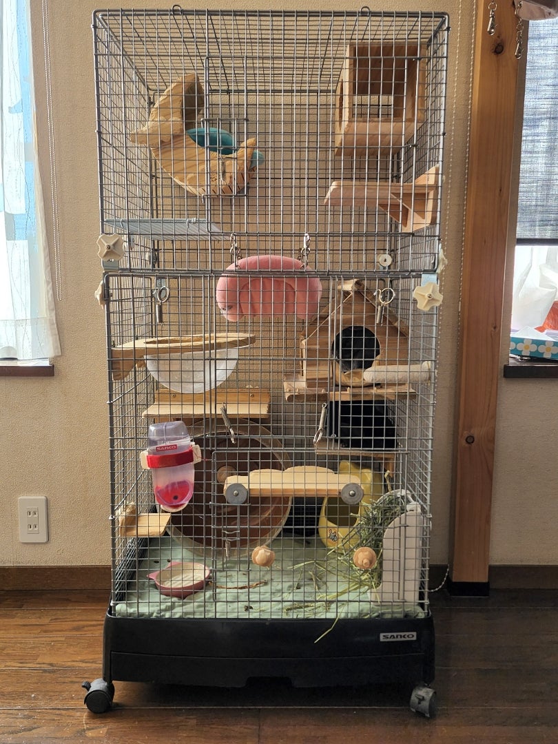 SANKO イージーホーム80 ローメッシュ チンチラ デグー ケージ 小動物