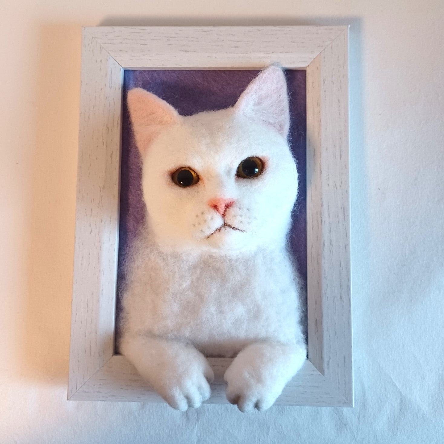 新品MTK SHEEP 羊毛フェルトおしゃれねこ① グレーねこ