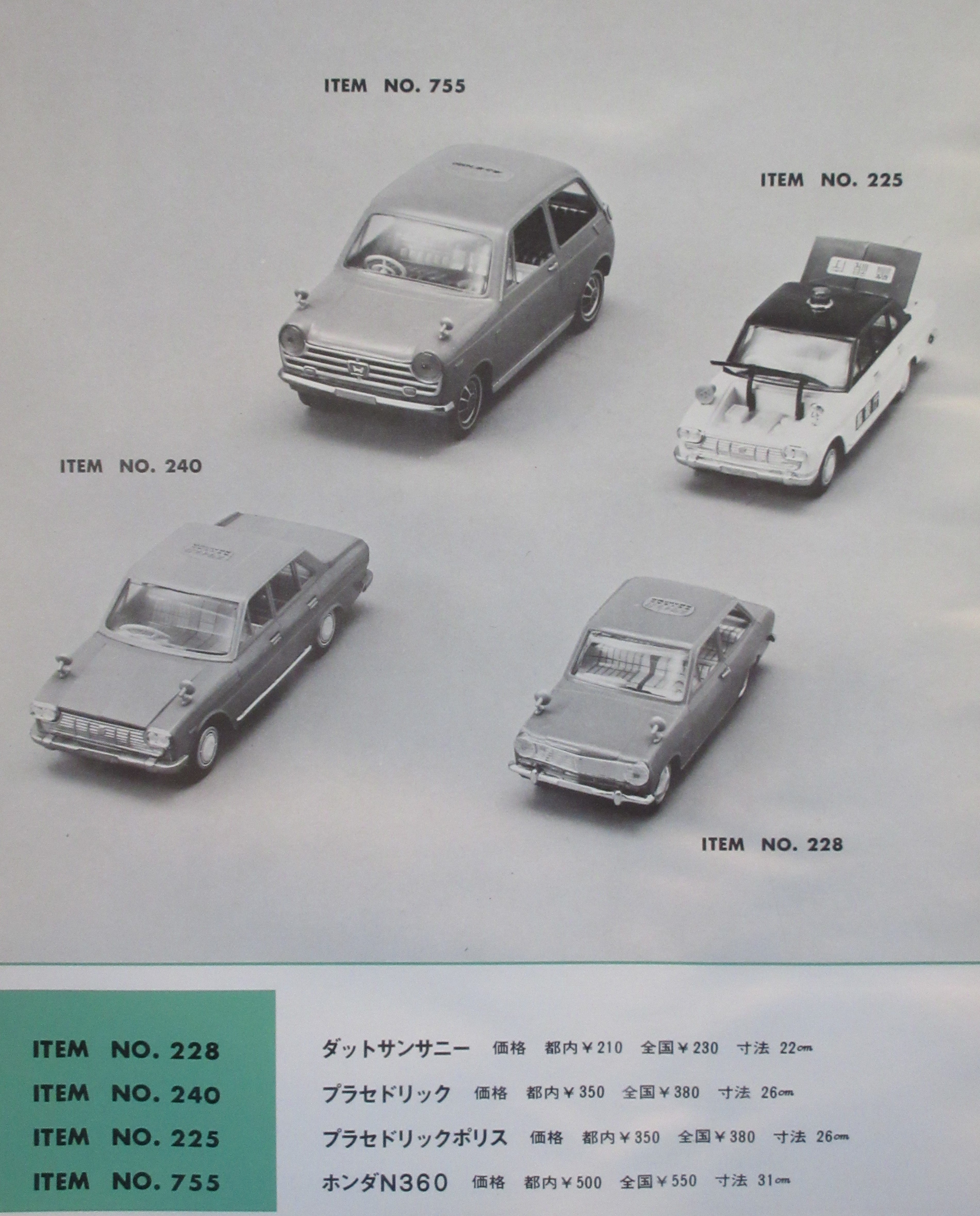 ☆1966年野村トーイ初代ダットサンサニー1000 ～ ブリキ自動車