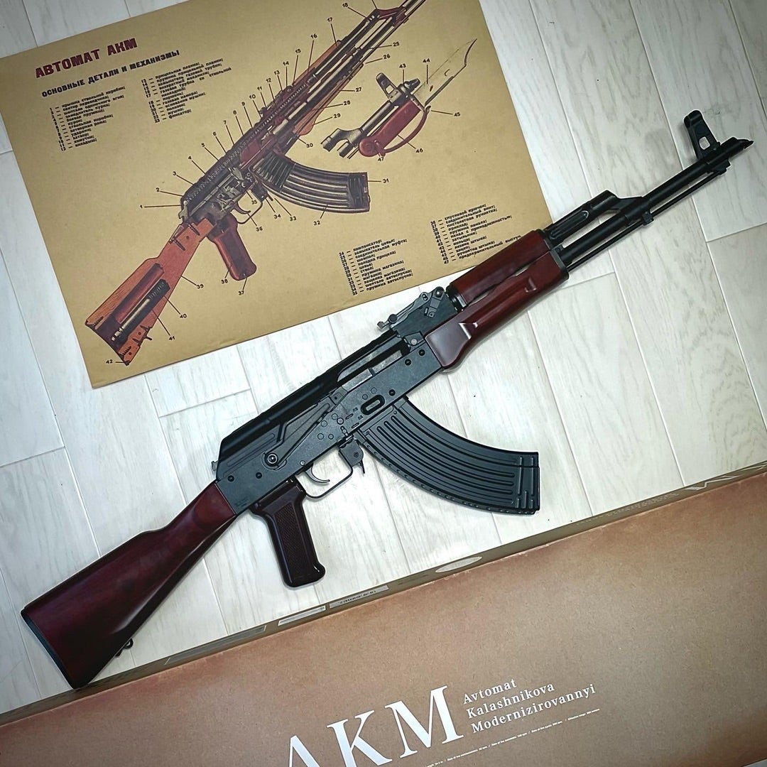 東京マルイ製AKM ガスガン 実物スリング付き マルイ ガスブローバック