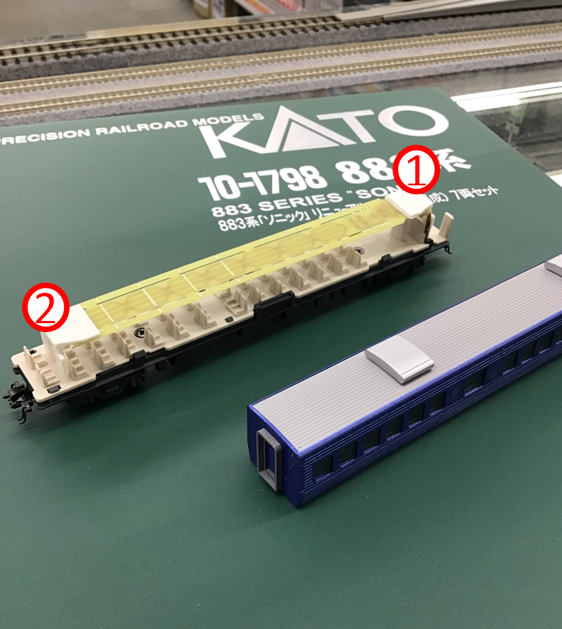 ちょっと難しい？！883系ソニックの室内灯取付け。 | ホビーショップ