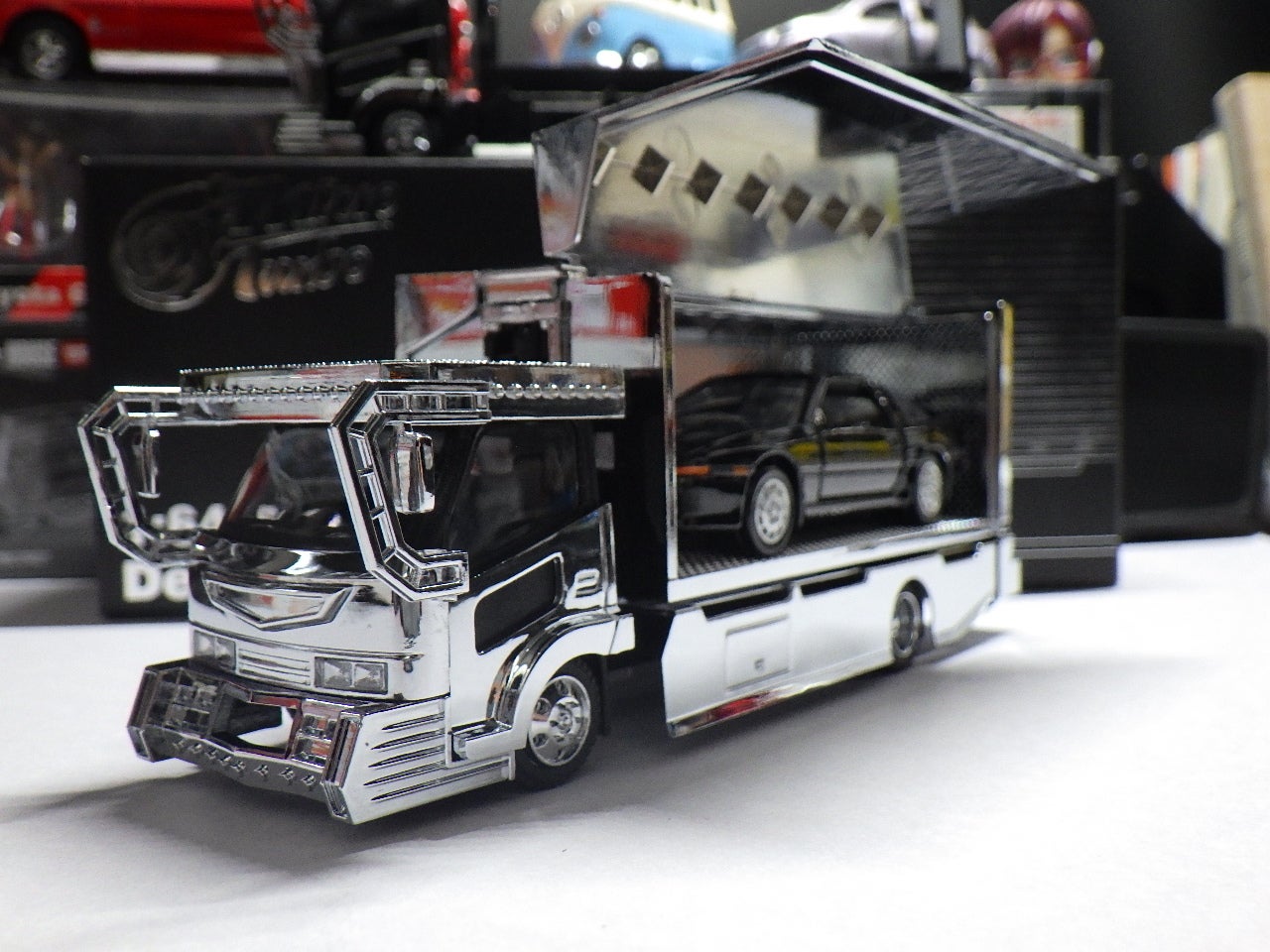 Micro Turbo PEAKO 1/64 デコトラ ウイング トラック 箱車 Amazon.co