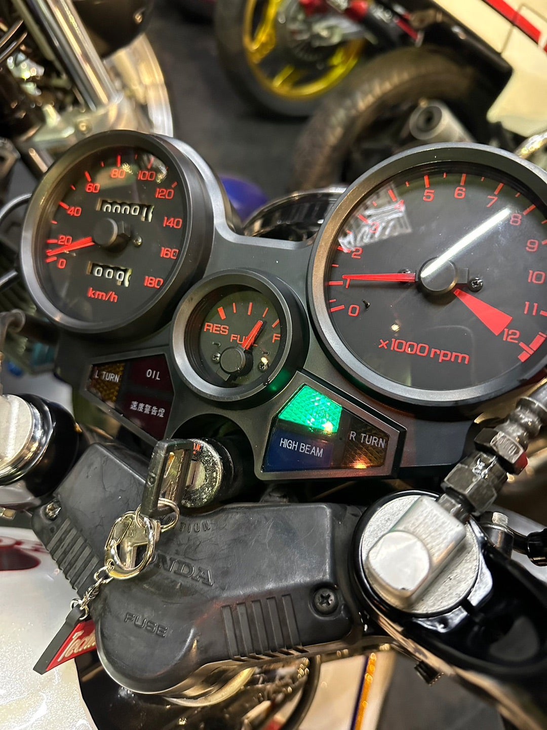 ホンダ純正日本精機cbx400f 550f フルスケールスピードメーター CBX