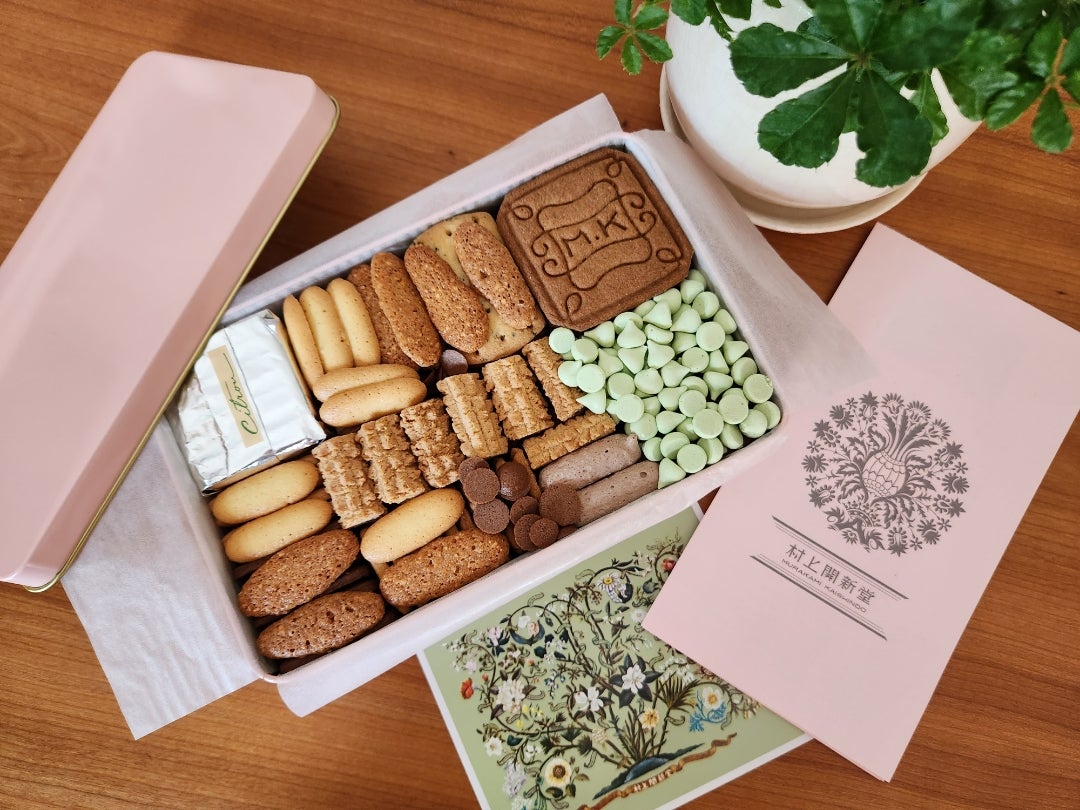 村上開新堂 クッキー 0号缶 ファッション 通販