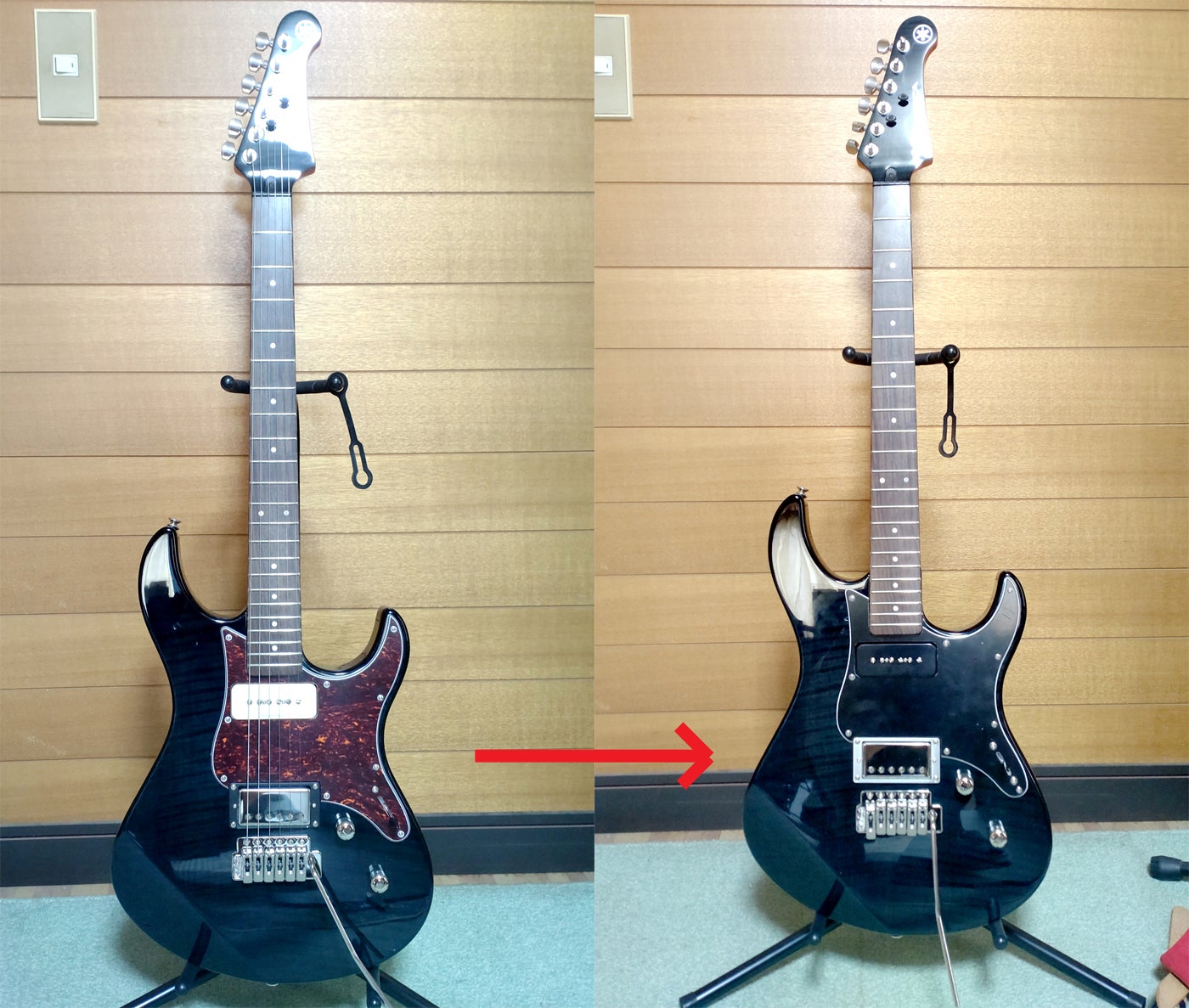 Yamaha パシフィカ611 vfm ぼっち仕様 Yamaha パシフィカ611 vfm ぼっ