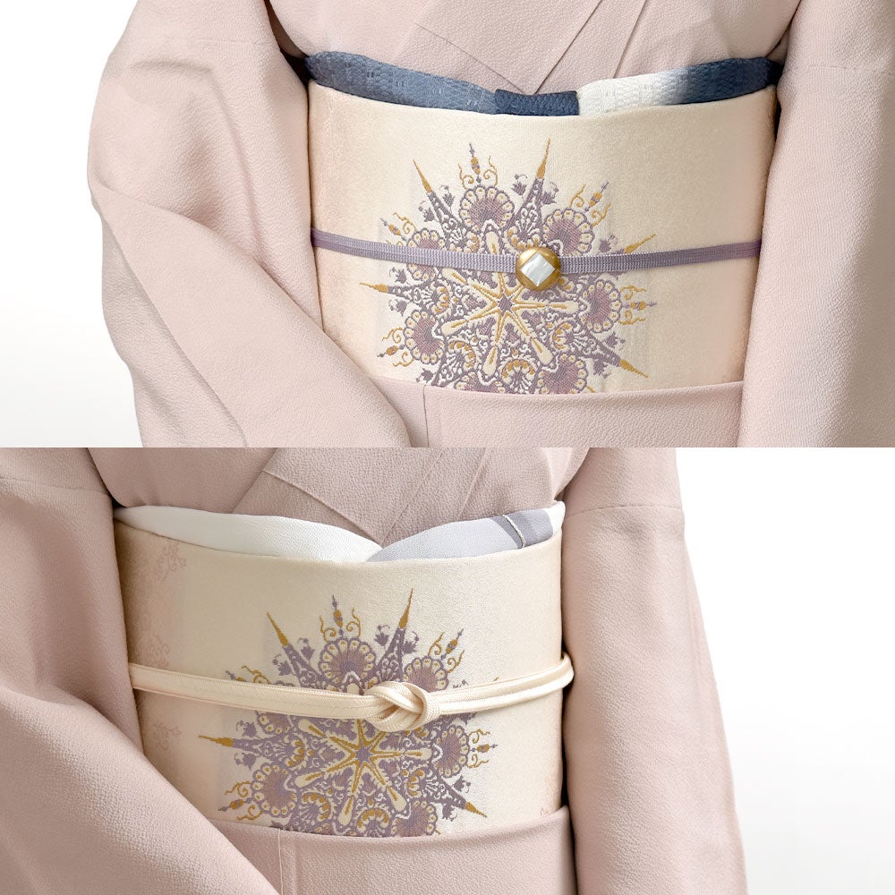 古い 本薩摩焼 金襴手 花づくし 竜田川 紅葉 茶道具 抹茶茶碗 共箱□