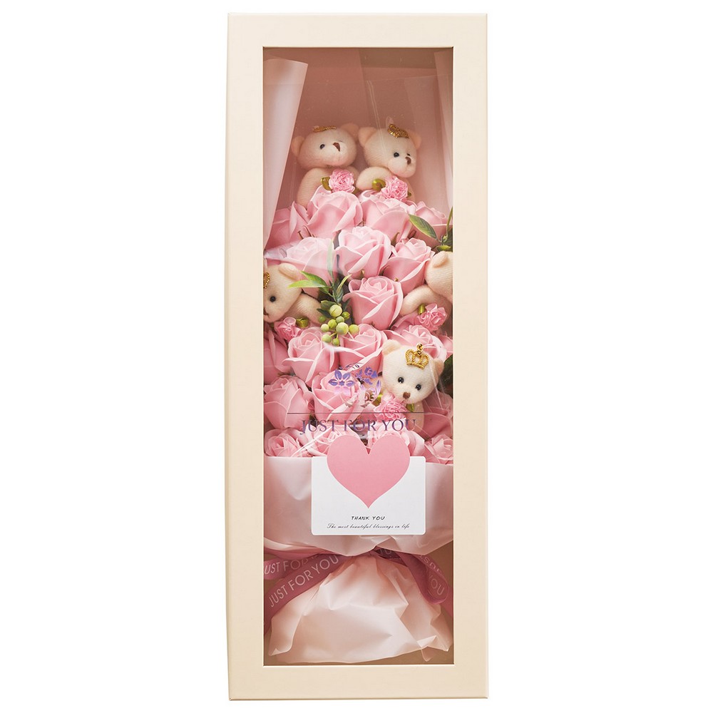 即日☆【ソープフラワー】松野ホビー/ベアーローズシャボンブーケBOX付