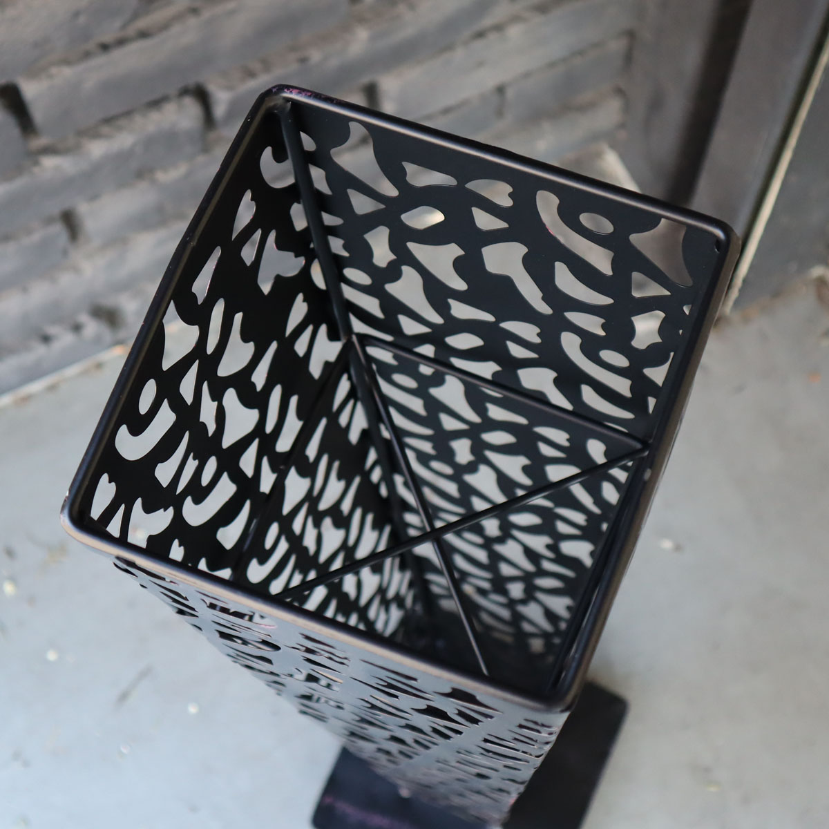 即日☆LEAD STYLE/柄抜アイアンスタンド 角形72 ブラック/LAF-072BK