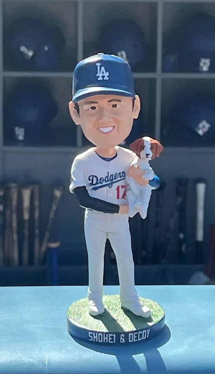 大谷翔平＆デコピン ボブルヘッド 2024年8月28日 ドジャー・スタジアム