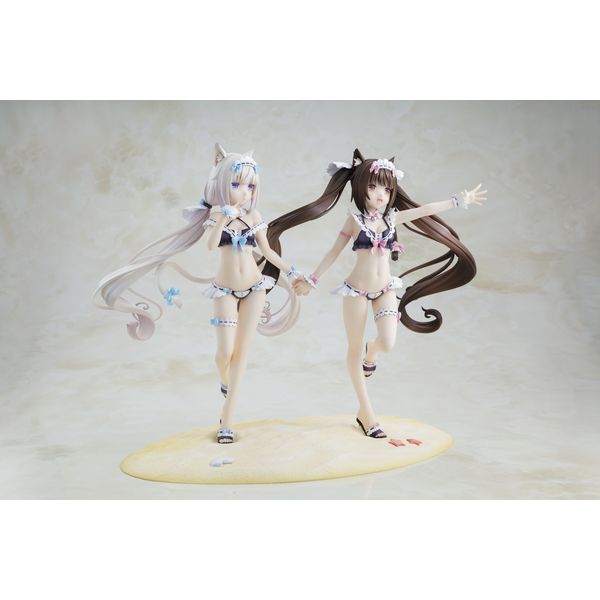 フィギュア: 【限定特典付き】 ネコぱら ショコラ＆バニラ メイド水着