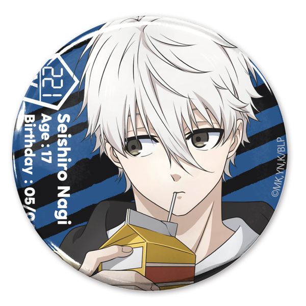 グッズ: ブルーロック 描き下ろし 凪誠士郎 缶バッジ: コスパ