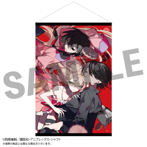 グッズ: 物語シリーズ×望月けい B2タペストリー 阿良々木暦＆忍野