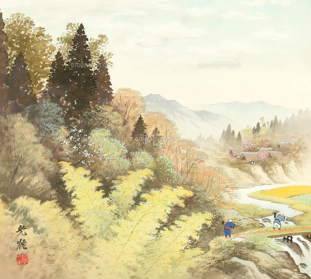 櫻山居士山水画