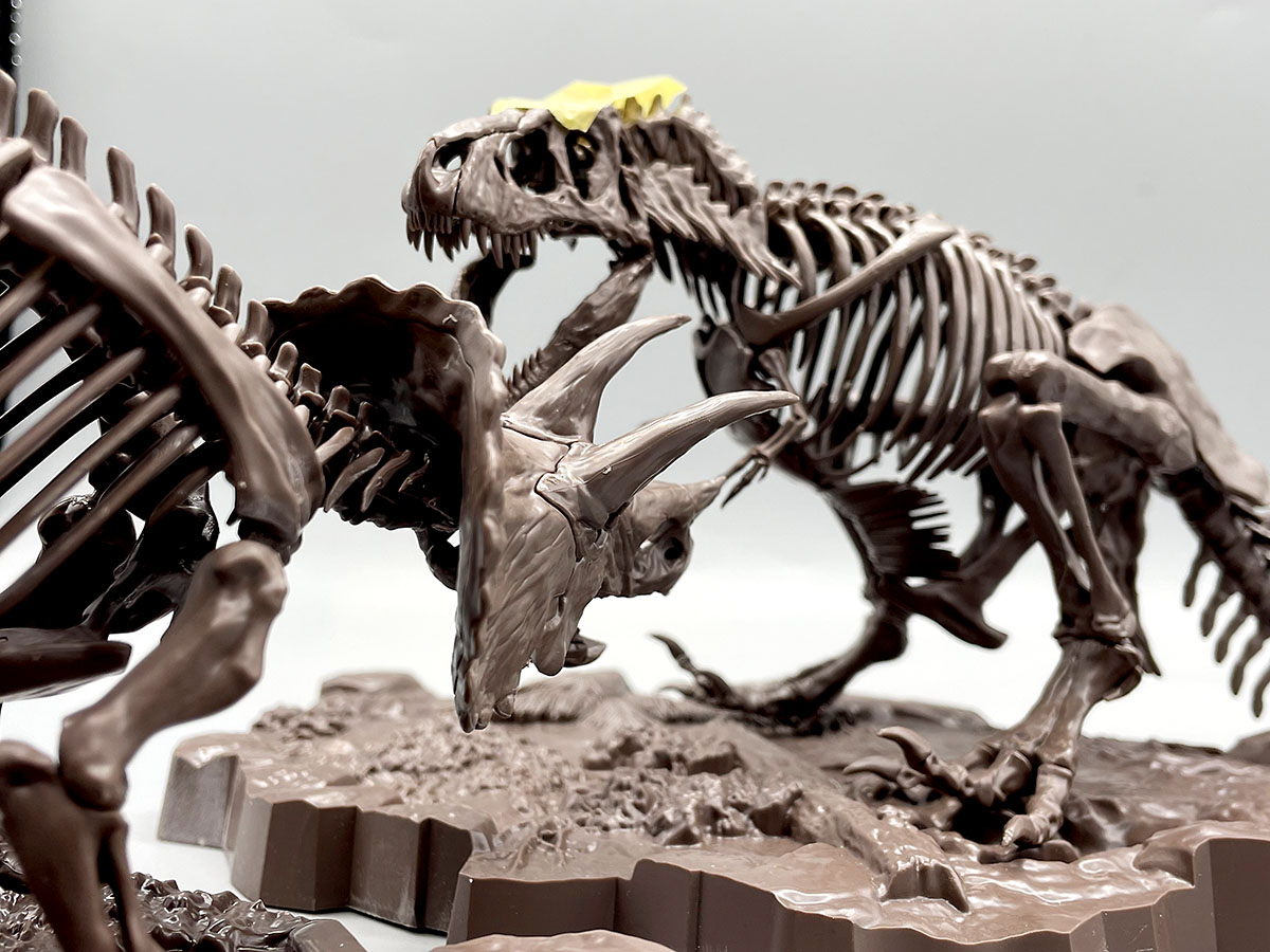 木彫 恐竜 ユウティラヌス 頭骨模型 11cm 木彫 恐竜 ユウティラヌス