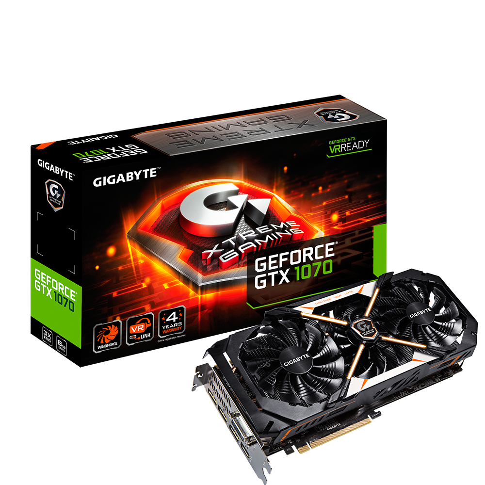 GTX 1070ti GIGABYTE 3ファン 動作品 グラボ GeForce® GTX 1070 Ti