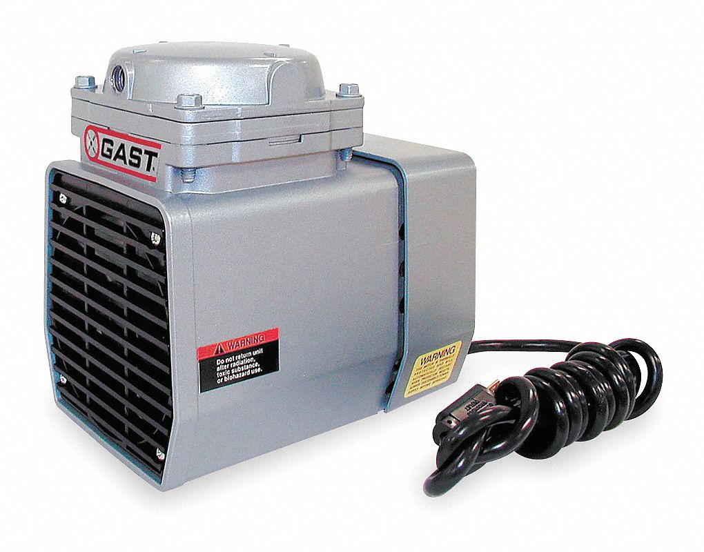 GAST, 1/8 hp, 115V AC, Compressor/Vacuum Pump - 2Z866|DOA-P707-AA