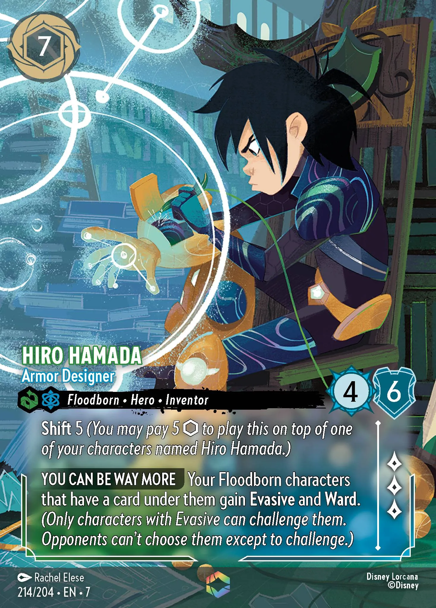 007-214 Hiro Hamada - Armor Designer Lorcana Card | Disney Lorcana