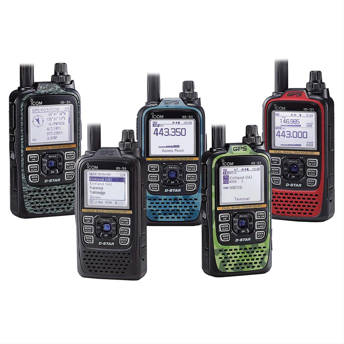 ICOM ID-51A-PLUS2 GREEN ICOM ID-51A-PLUS2 Handheld Transceivers