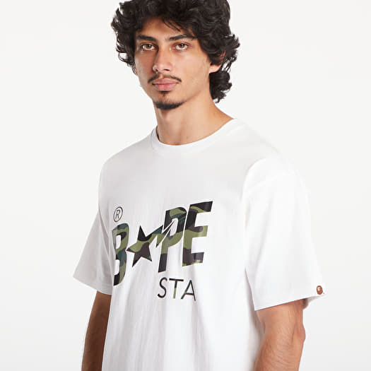 T-shirts A BATHING APE 1St Camo Bape Sta Short Sleeve Tee White