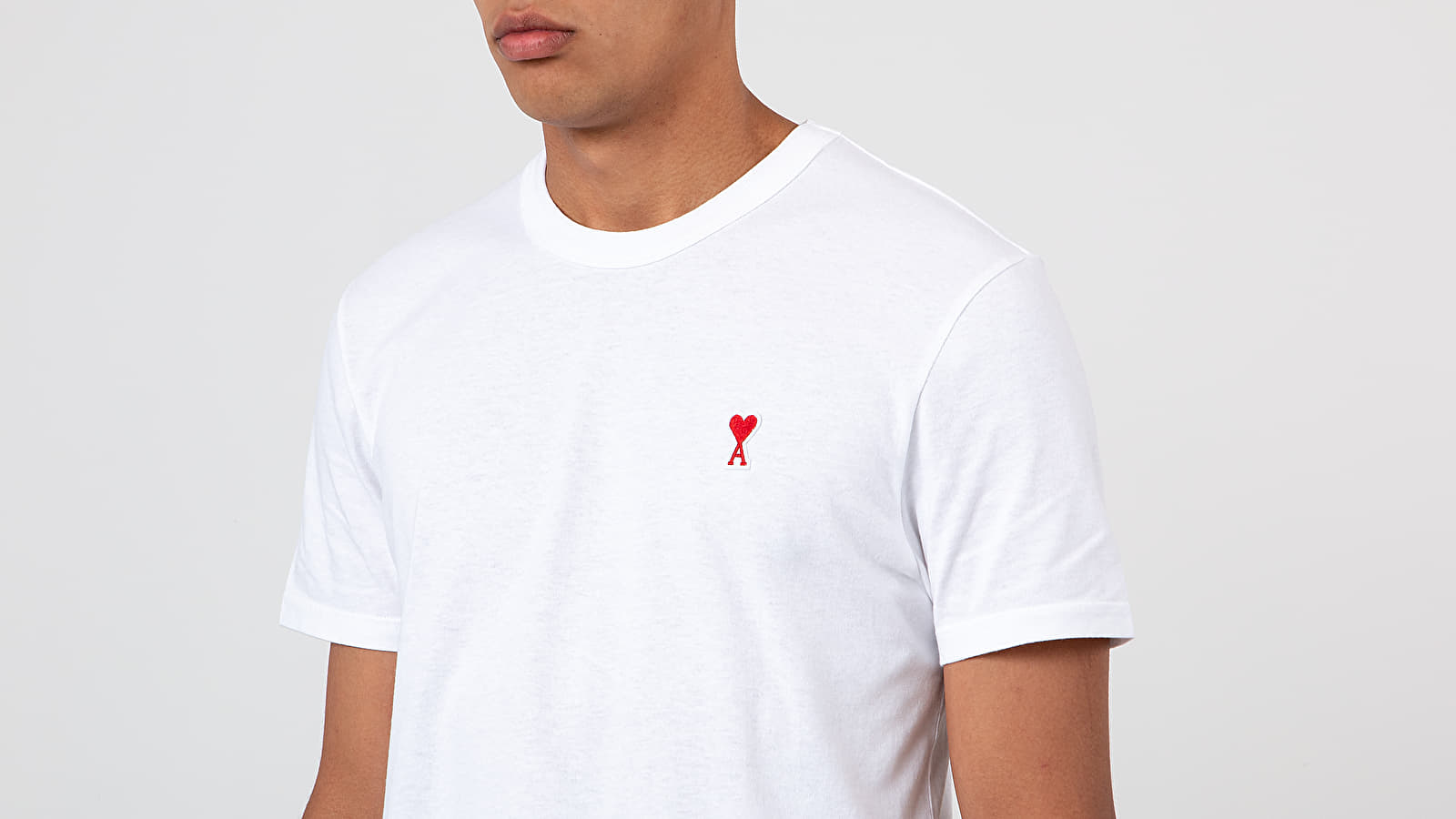 T-shirts AMI Alexandre Mattiussi De Coeur Tee White (H19J108.720