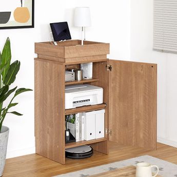 家電収納キャビネット 電話台 ルーター収納 [幅50] | 【公式】LOWYA