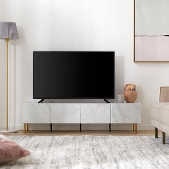 テレビ台 大理石調 ゴールド脚 [幅140] | 【公式】LOWYA(ロウヤ) 家具