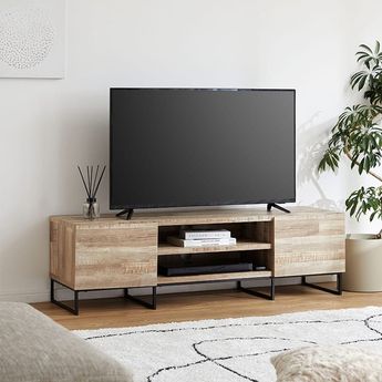 異素材MIXテレビ台 大理石柄 木目調 スチール脚 [幅136] | 【公式