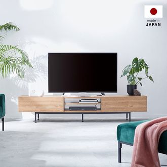 シャビーナチュラルのローテレビ台(国産)人気の木目調で各サイズの