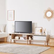 ローテレビ台 木製 コンパクト 伸縮可能 [幅91.5～154] | 【公式