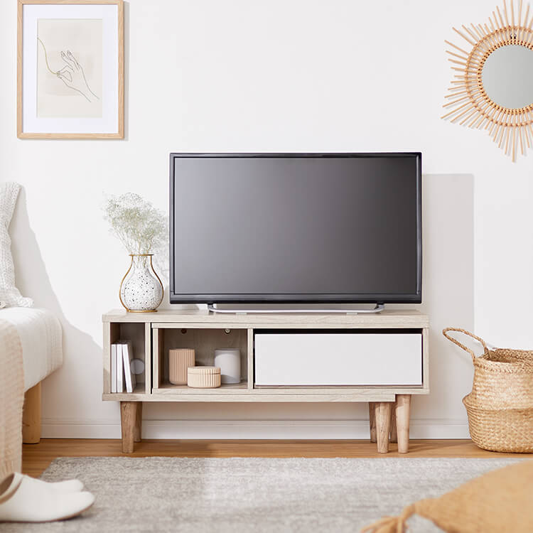 ローテレビ台 木製 コンパクト 伸縮可能 [幅91.5～154] | 【公式