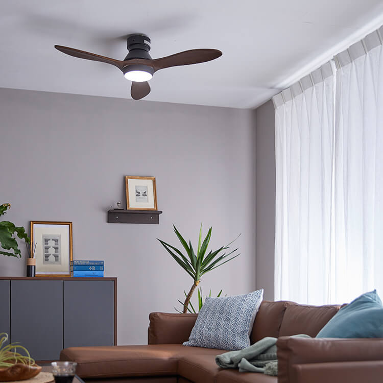 送料込 木製羽根 シーリングファン 球形ライト LOWYA 人気モデル LOWYA